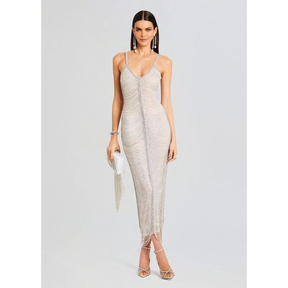 NWT RETROFETE IRINA MAXI DRESS SIZE XS $2598